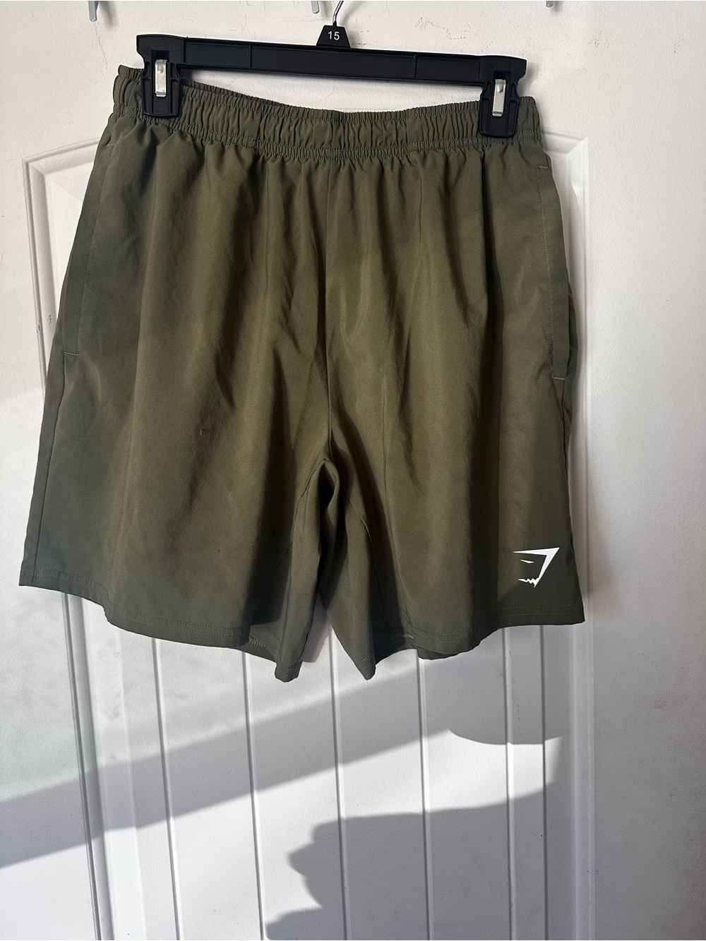 Gymshark Men's Arrival Shorts Olive Green Athletic Gym Training Size Medium